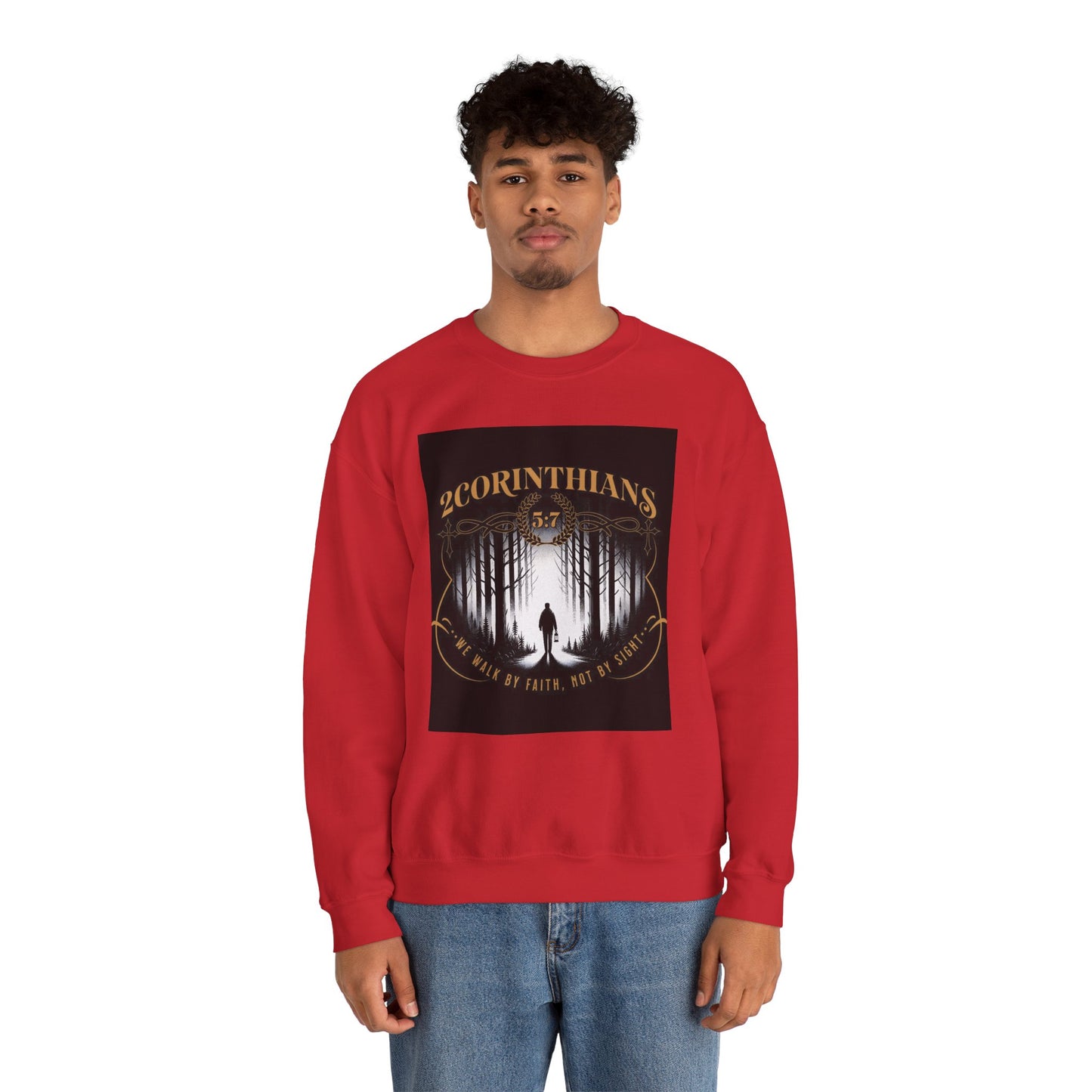 Faith-Inspired Crewneck Sweatshirt, Cozy Casual Wear,