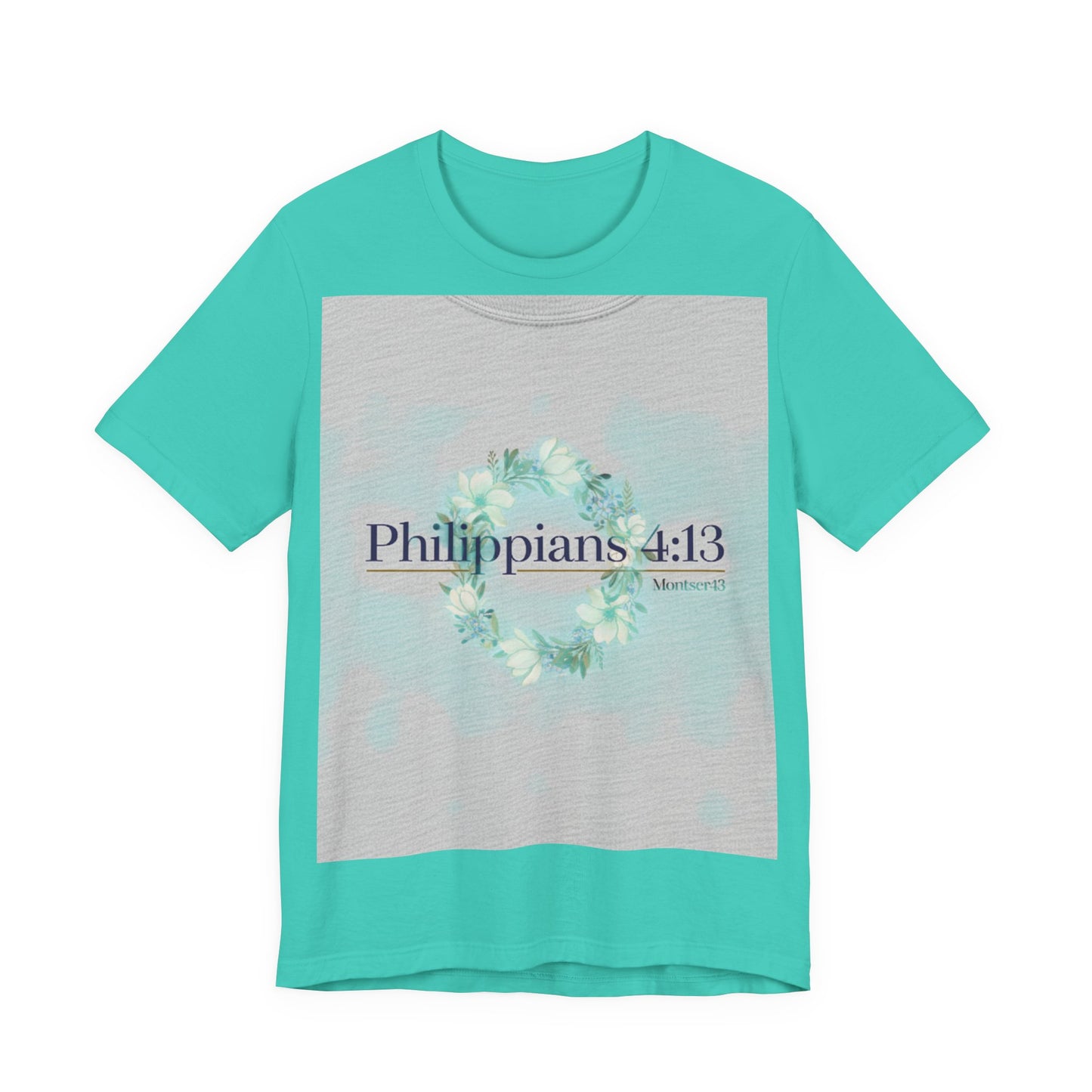 Inspirational Christian Tee - Philippians 4:13, Uplifting T-Shirt, Faith-Based Apparel, Gift for Believers, Motivational Clothing