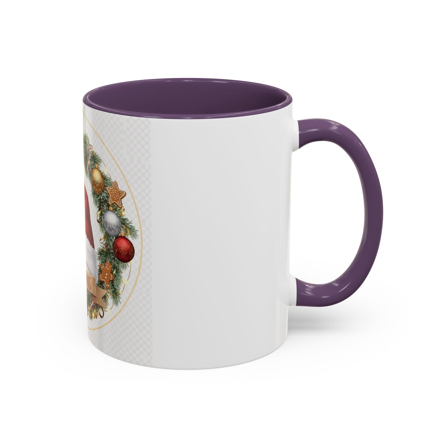 Christmas Accent Coffee Mug - Merry Xmas, Holiday Gift, Festive Decor, Seasonal Beverage, Cute Mug, Christmas Morning Drinkware