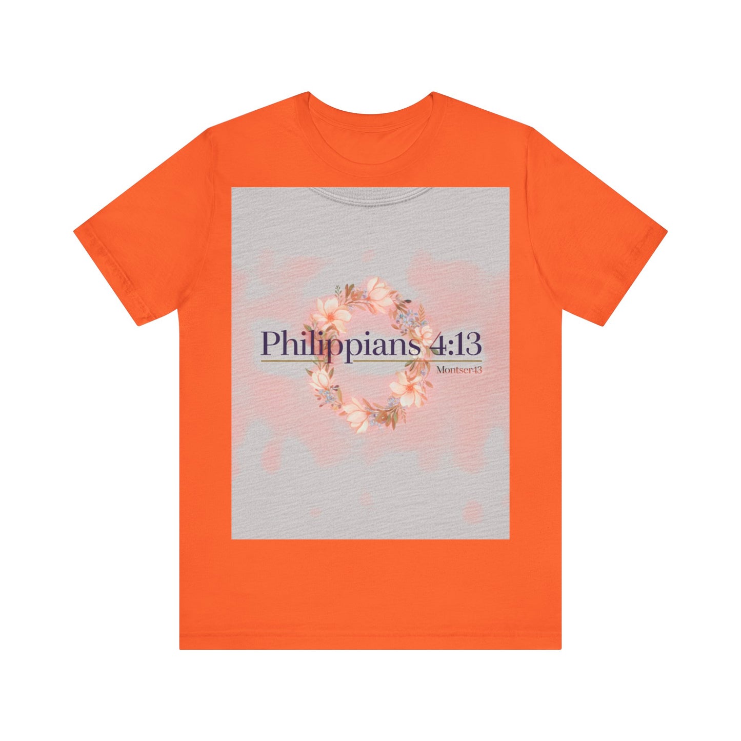 Inspirational Christian Tee - Philippians 4:13, Uplifting T-Shirt, Faith-Based Apparel, Gift for Believers, Motivational Clothing