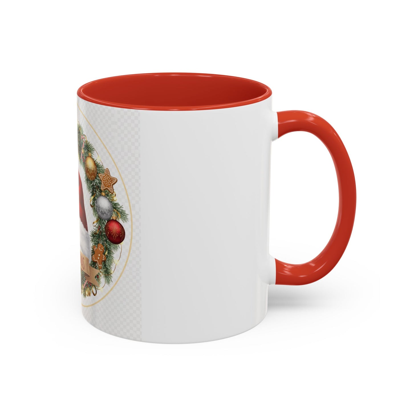 Christmas Accent Coffee Mug - Merry Xmas, Holiday Gift, Festive Decor, Seasonal Beverage, Cute Mug, Christmas Morning Drinkware