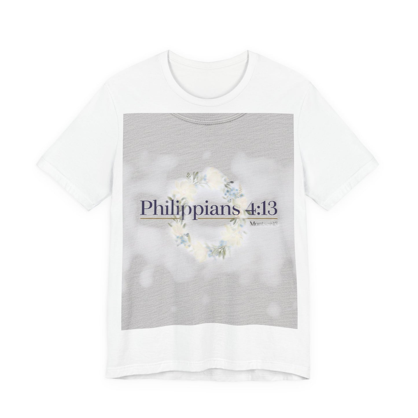 Inspirational Christian Tee - Philippians 4:13, Uplifting T-Shirt, Faith-Based Apparel, Gift for Believers, Motivational Clothing
