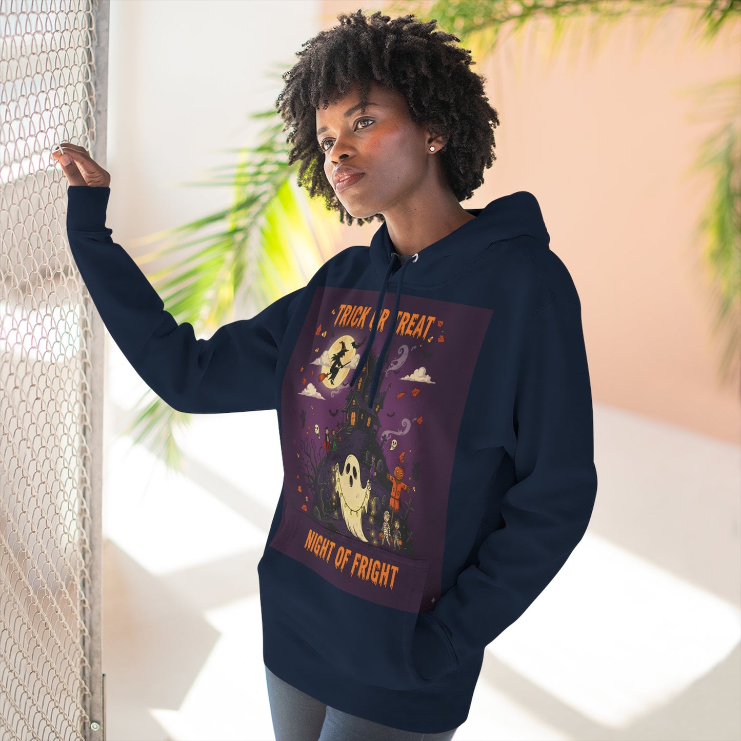 Three-Panel Fleece Hoodie
