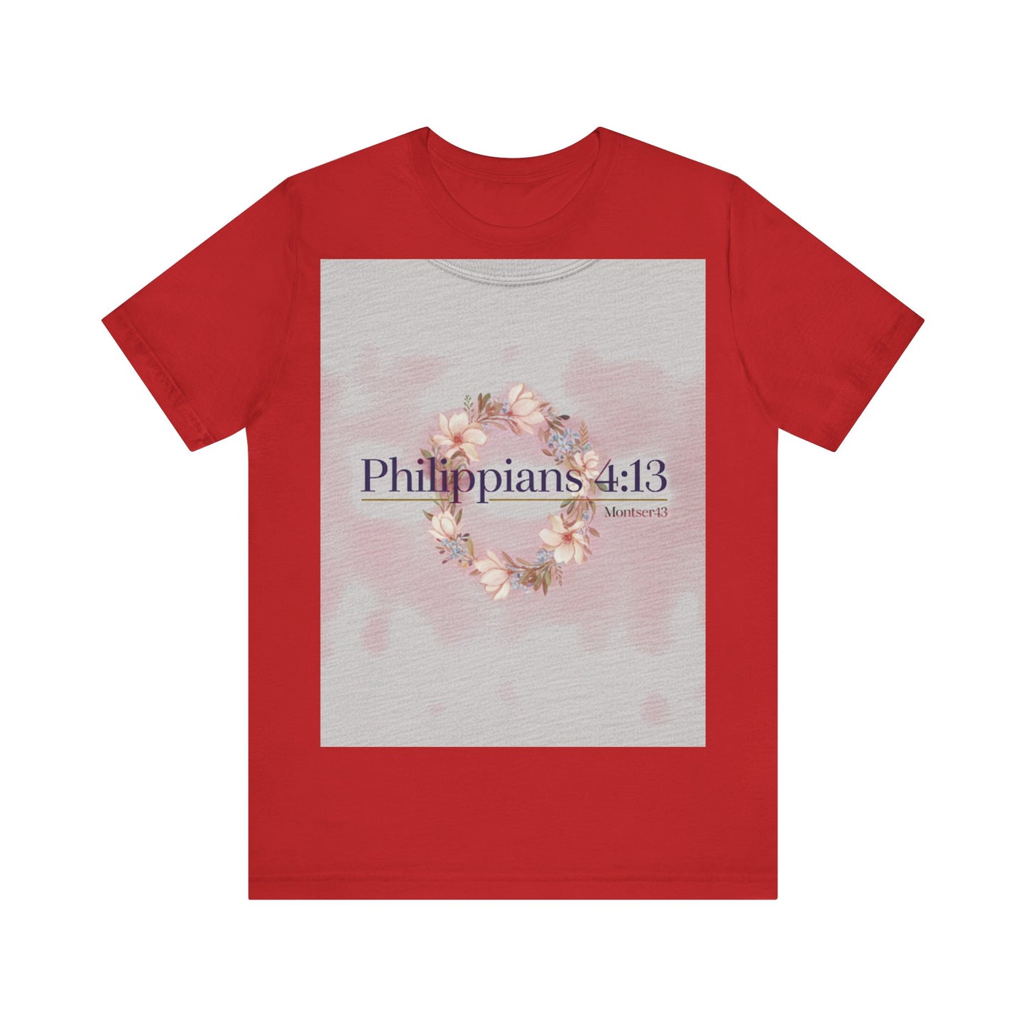 Inspirational Christian Tee - Philippians 4:13, Uplifting T-Shirt, Faith-Based Apparel, Gift for Believers, Motivational Clothing