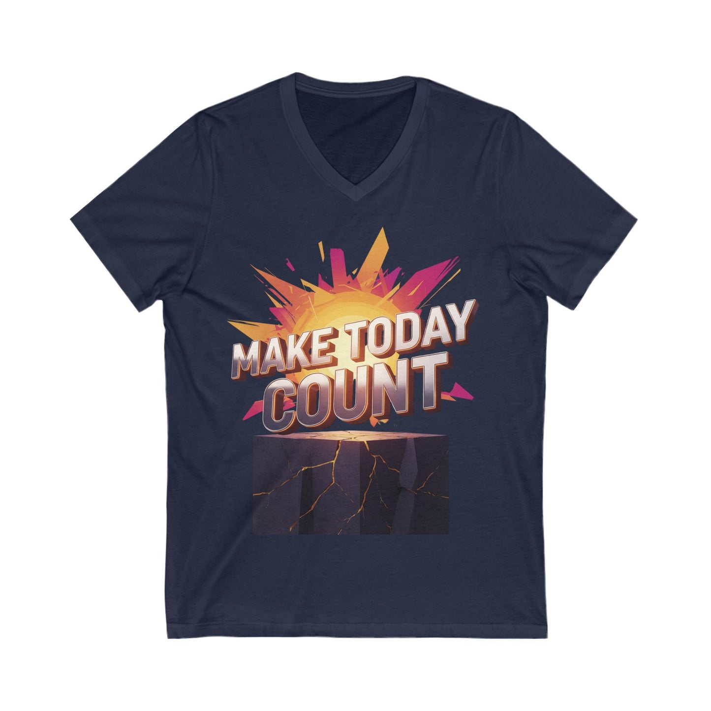 Motivational V-Neck Tee