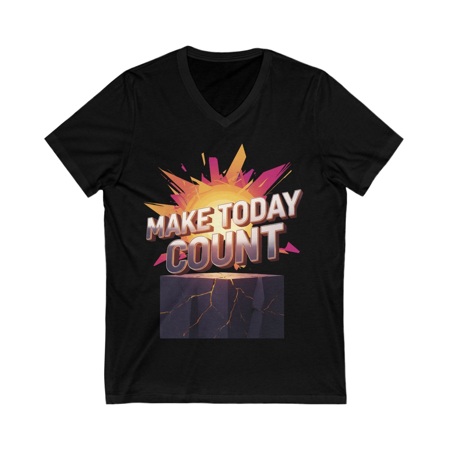 Motivational V-Neck Tee