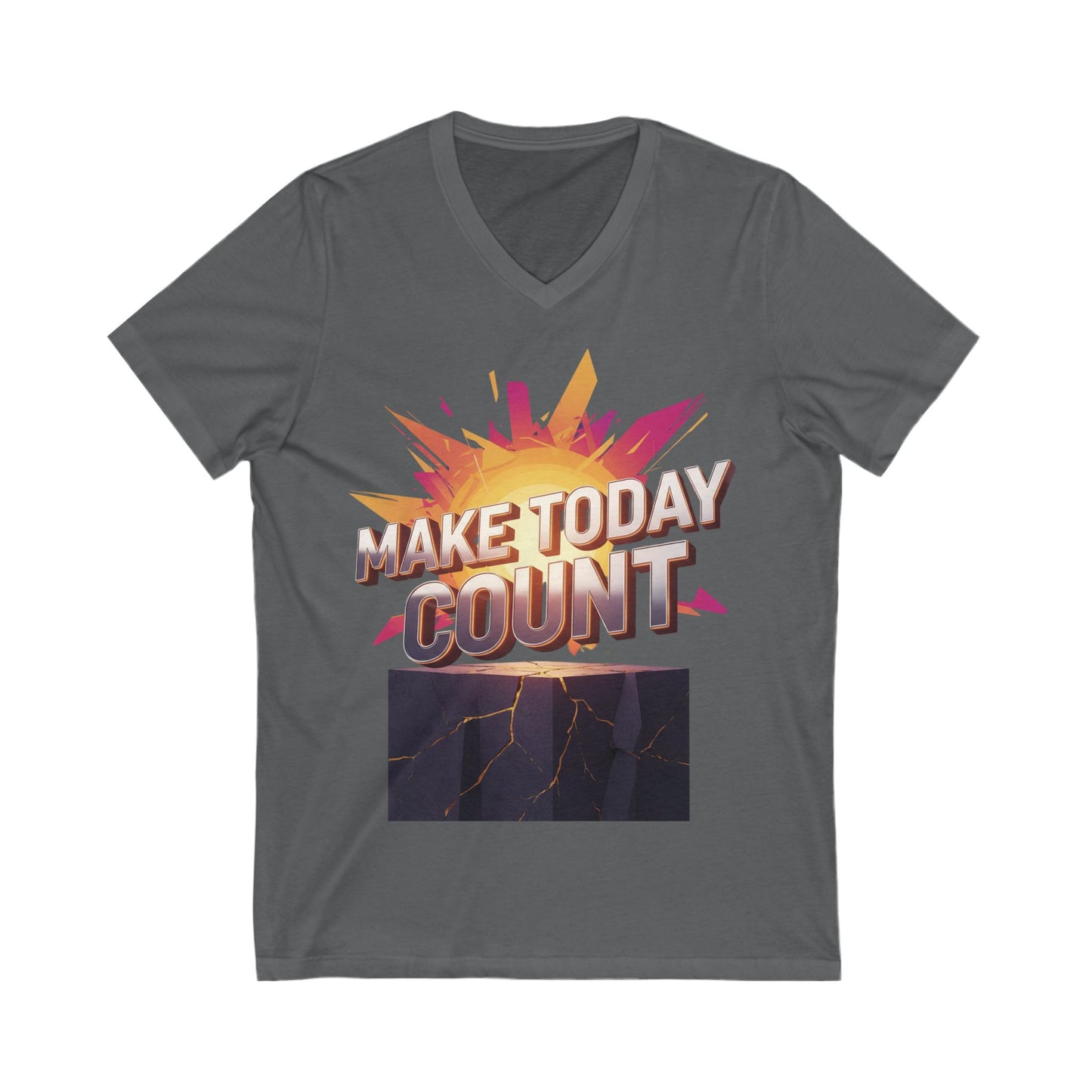 Motivational V-Neck Tee