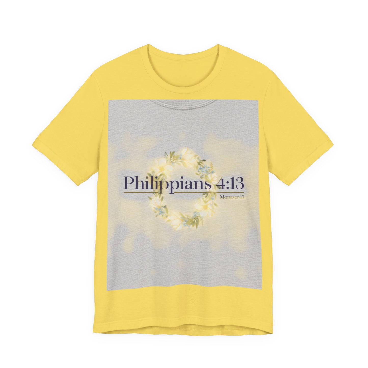 Inspirational Christian Tee - Philippians 4:13, Uplifting T-Shirt, Faith-Based Apparel, Gift for Believers, Motivational Clothing