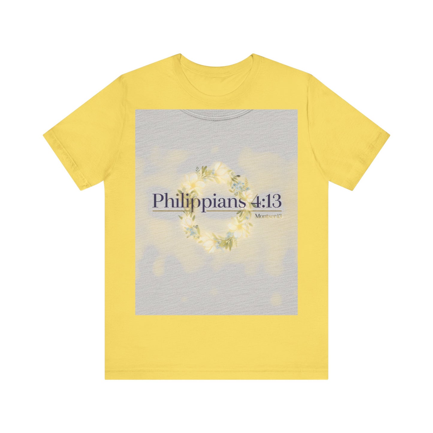 Inspirational Christian Tee - Philippians 4:13, Uplifting T-Shirt, Faith-Based Apparel, Gift for Believers, Motivational Clothing