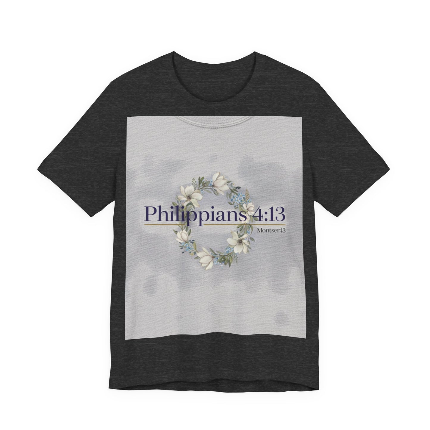 Inspirational Christian Tee - Philippians 4:13, Uplifting T-Shirt, Faith-Based Apparel, Gift for Believers, Motivational Clothing