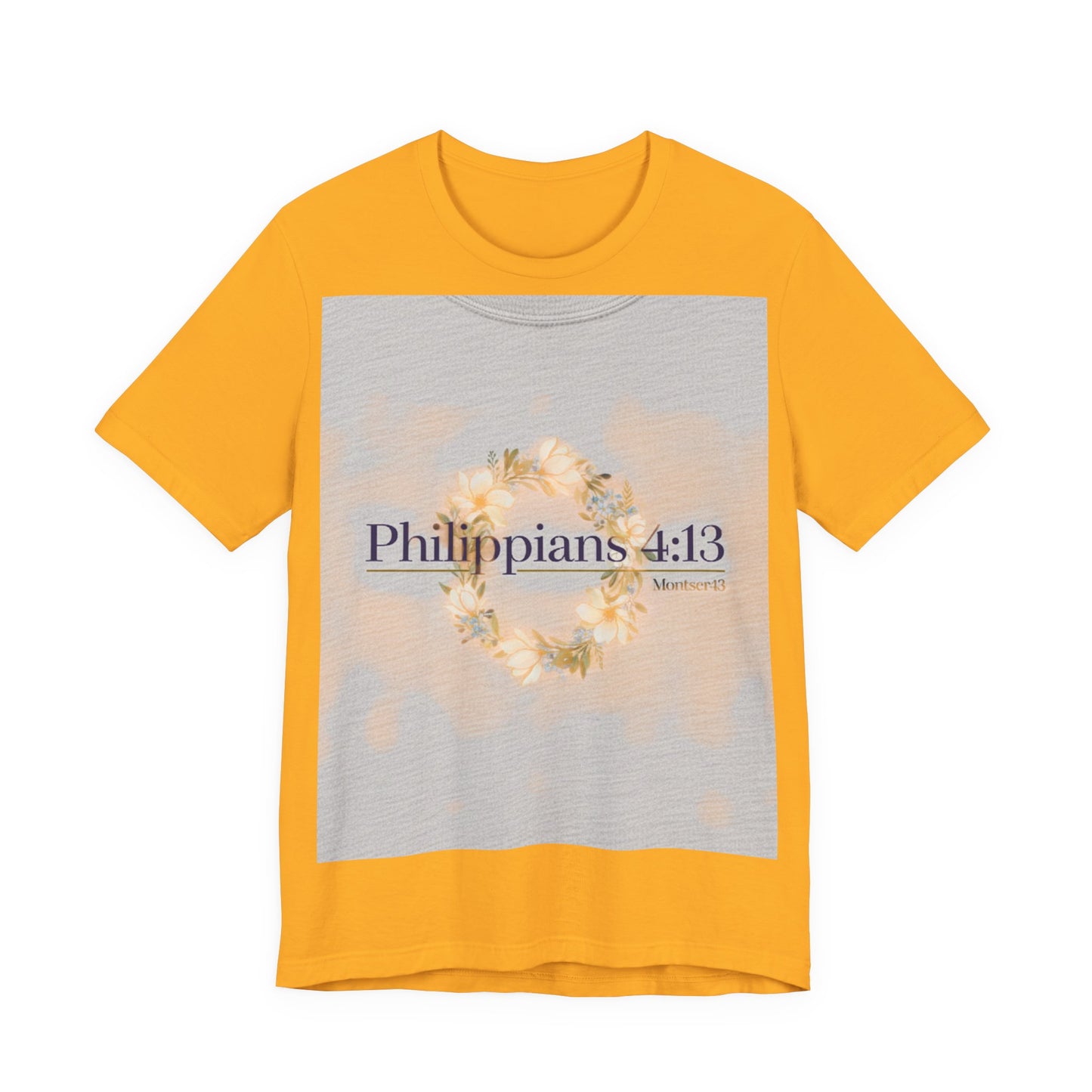 Inspirational Christian Tee - Philippians 4:13, Uplifting T-Shirt, Faith-Based Apparel, Gift for Believers, Motivational Clothing