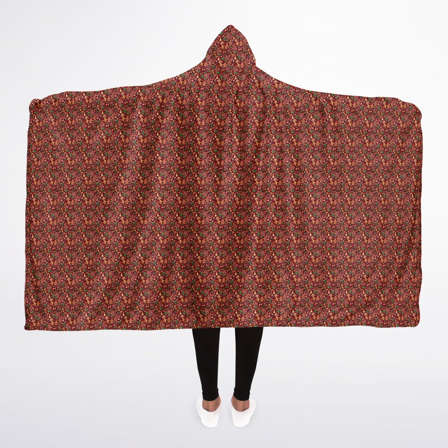 Hooded Blanket Sherpa - AOP