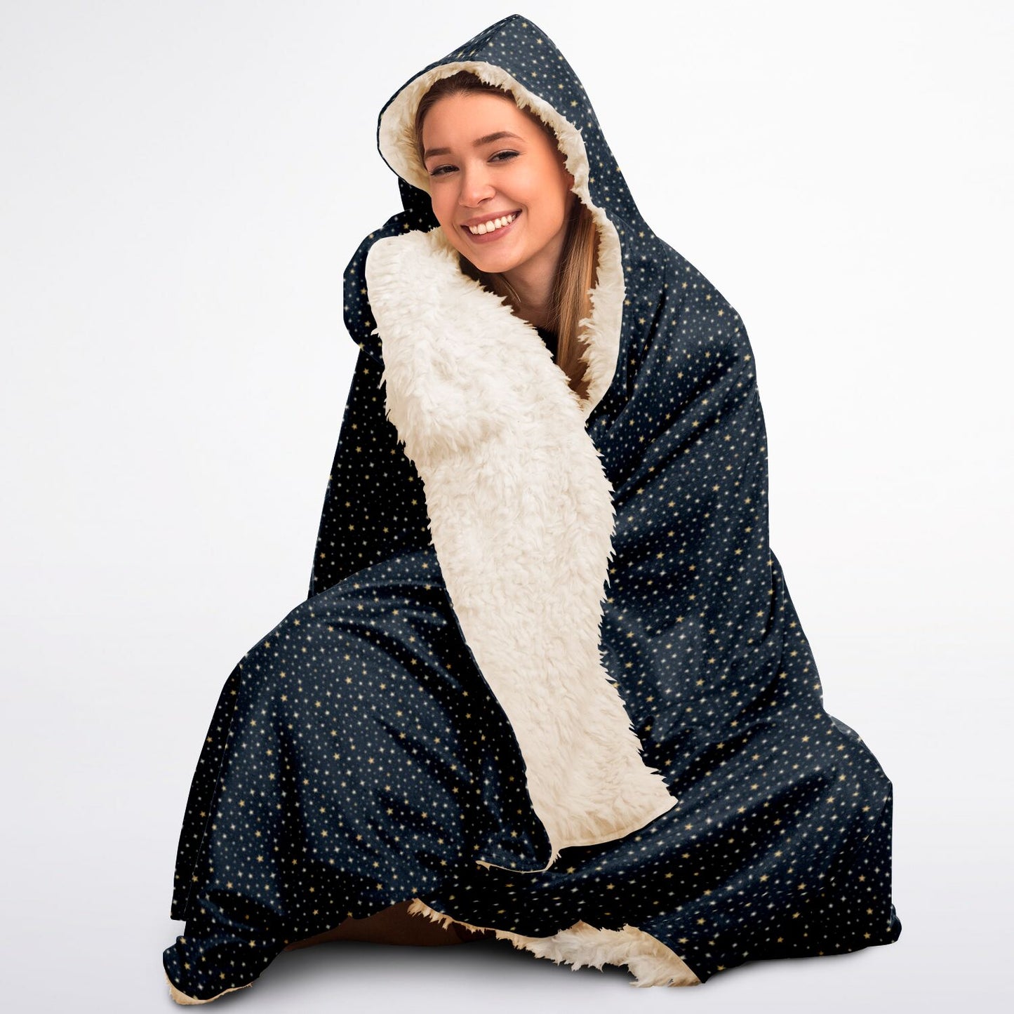 Hooded Blanket Sherpa - AOP