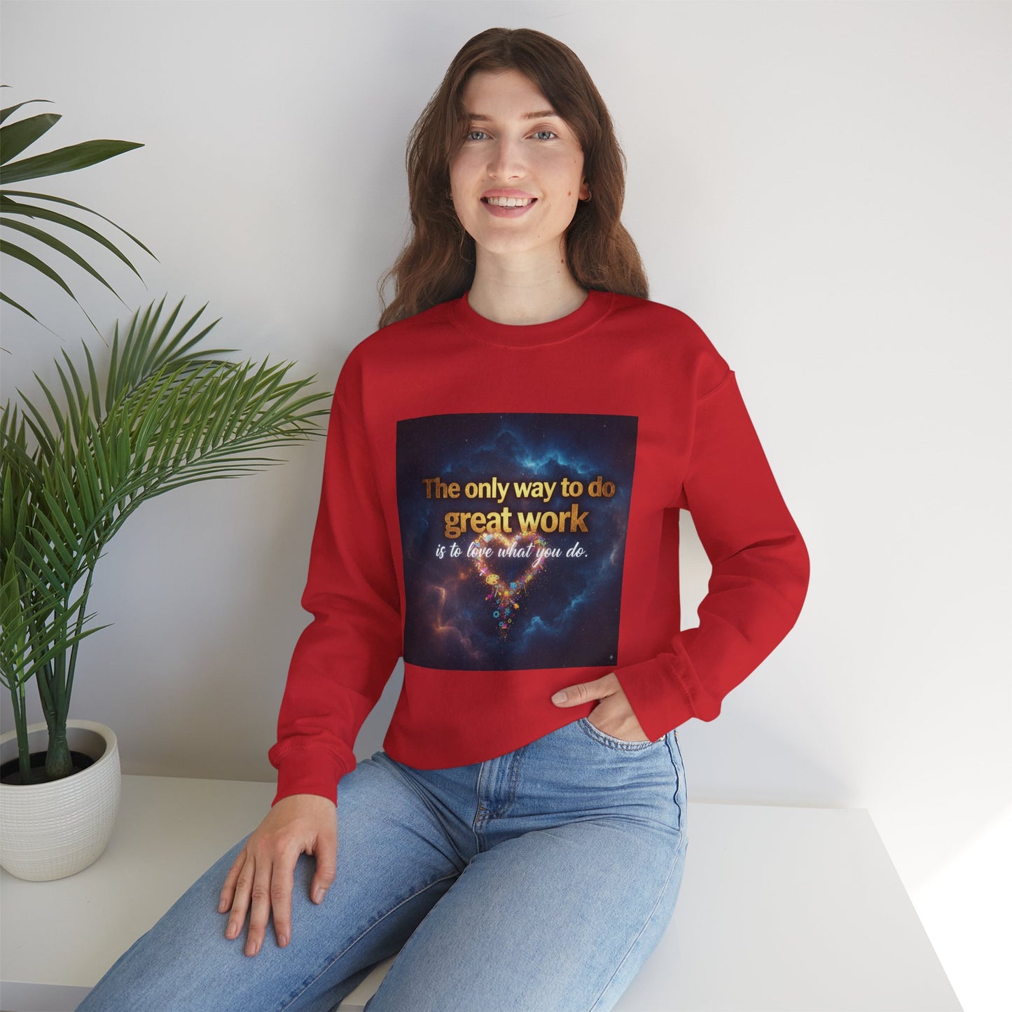 Inspirational Crewneck Sweatshirt, Motivational Gift, Cozy Unisex Pullover, Workwear, Everyday Comfort, Unique Quote Apparel