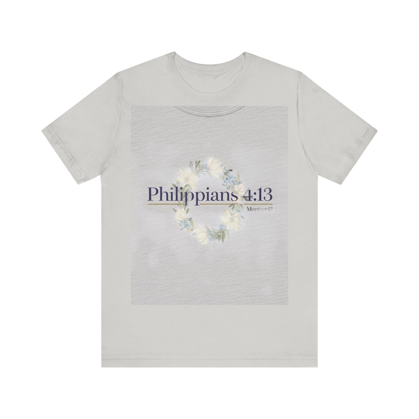 Inspirational Christian Tee - Philippians 4:13, Uplifting T-Shirt, Faith-Based Apparel, Gift for Believers, Motivational Clothing