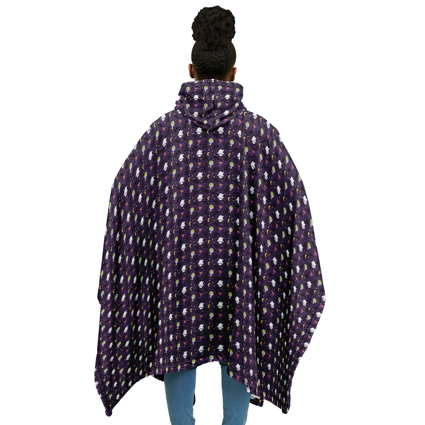 Flannel Blanket Poncho - AOP