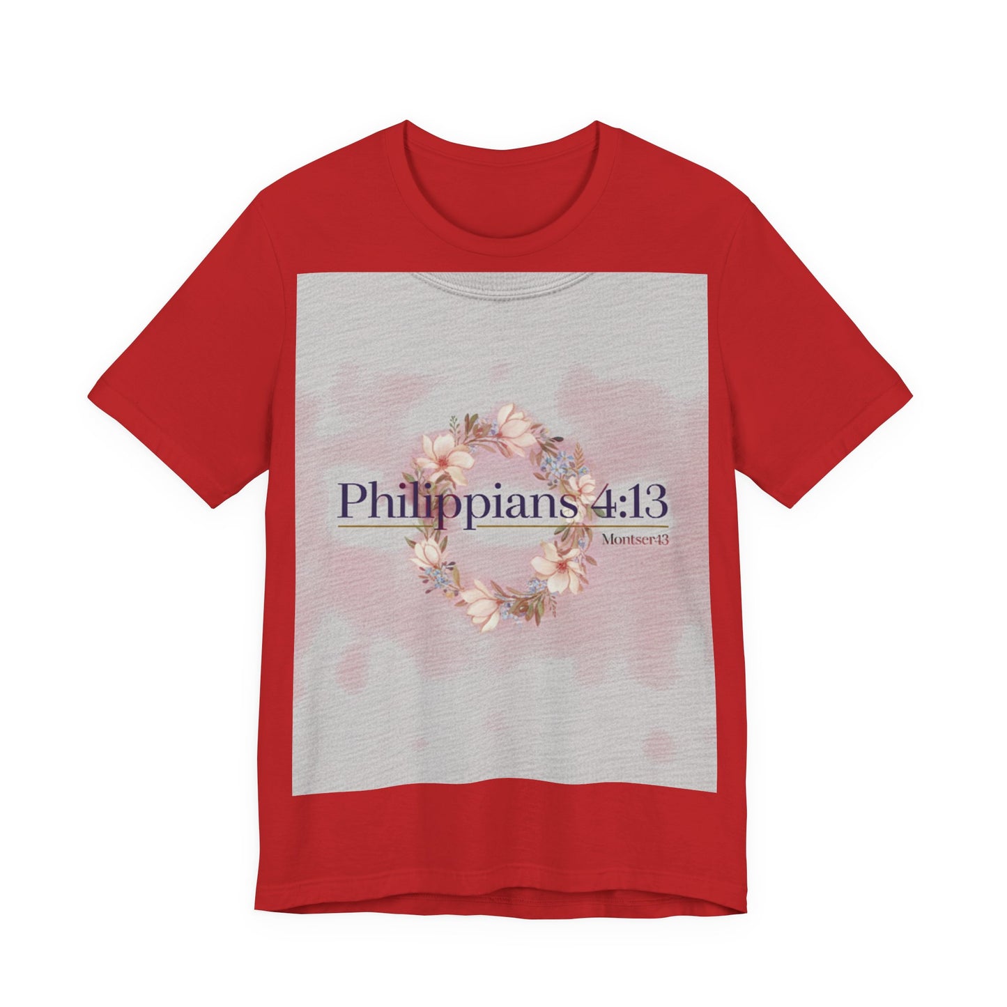 Inspirational Christian Tee - Philippians 4:13, Uplifting T-Shirt, Faith-Based Apparel, Gift for Believers, Motivational Clothing