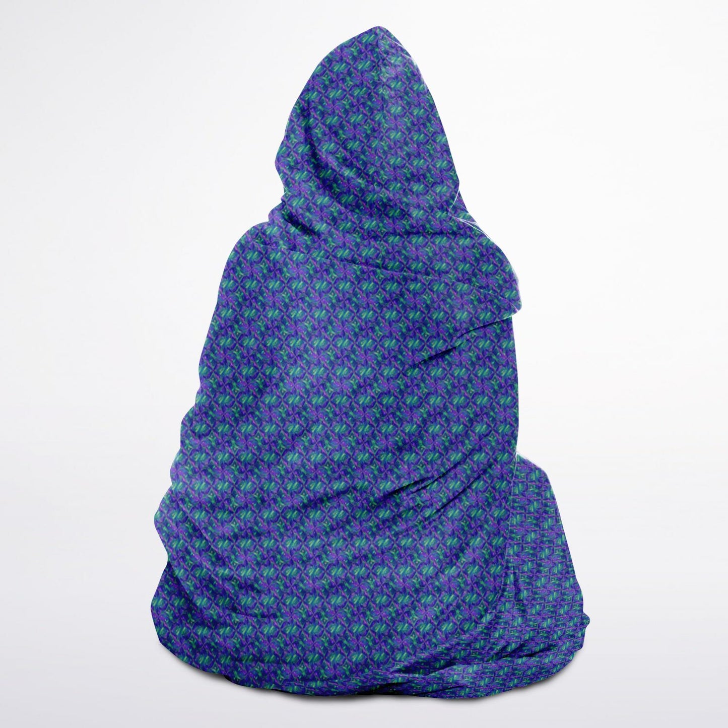 Hooded Blanket Sherpa - AOP