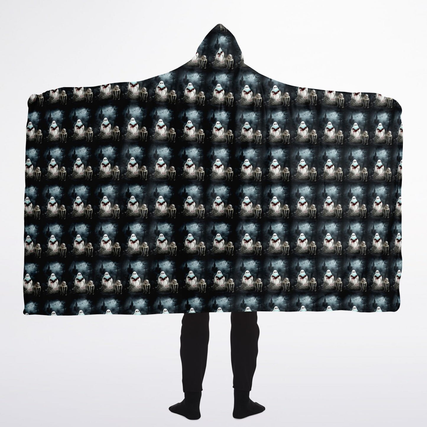Hooded Blanket Micro Fleece - AOP