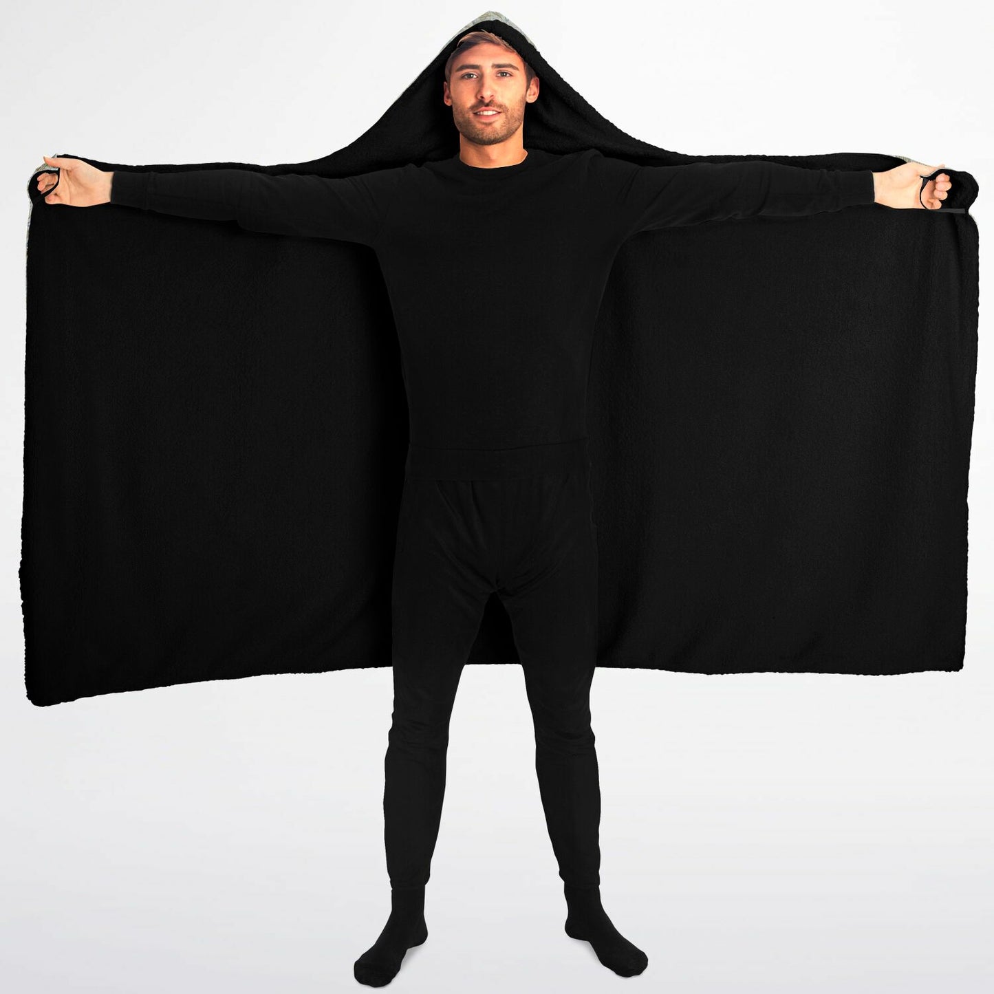 Hooded Blanket Micro Fleece - AOP