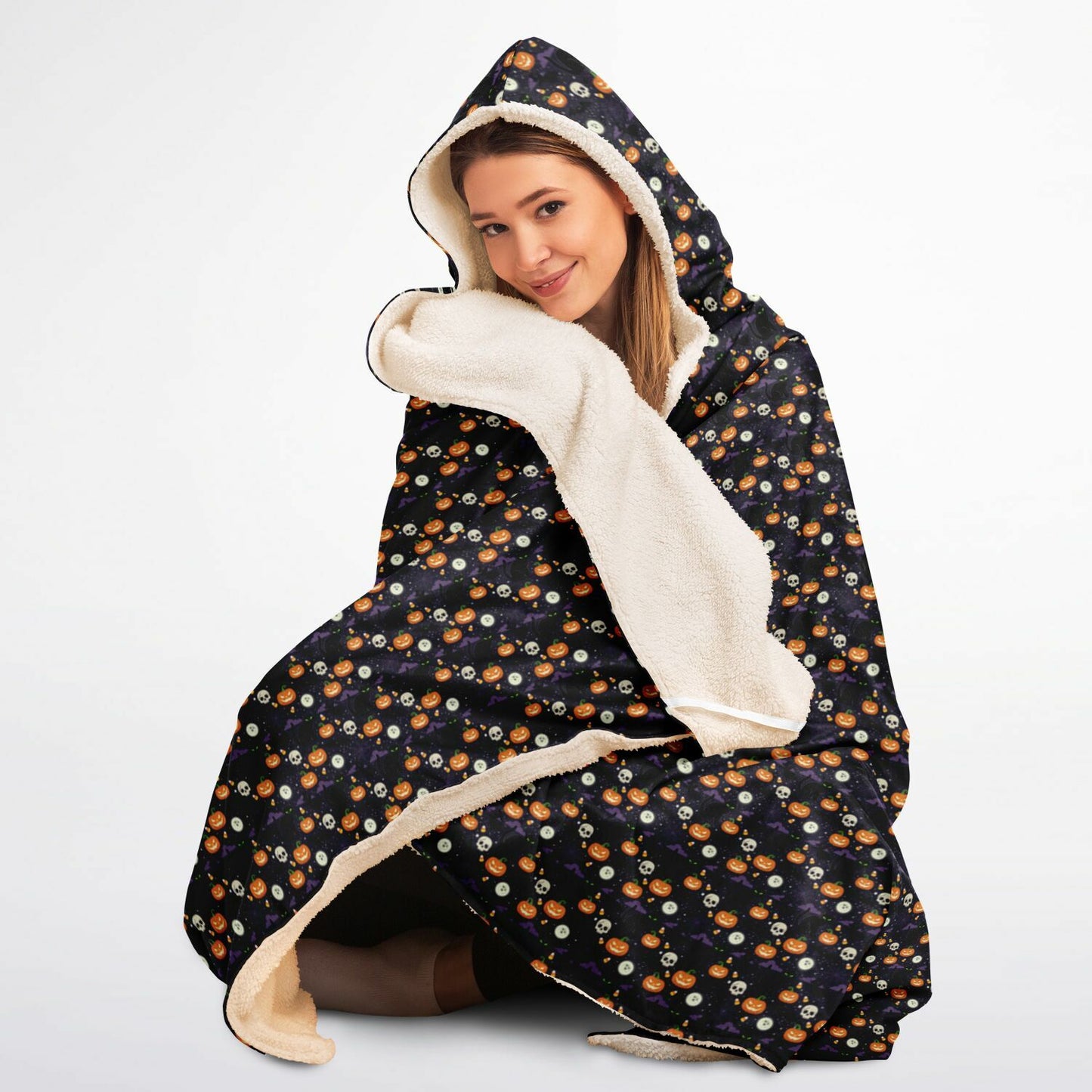 Hooded Blanket Micro Fleece - AOP