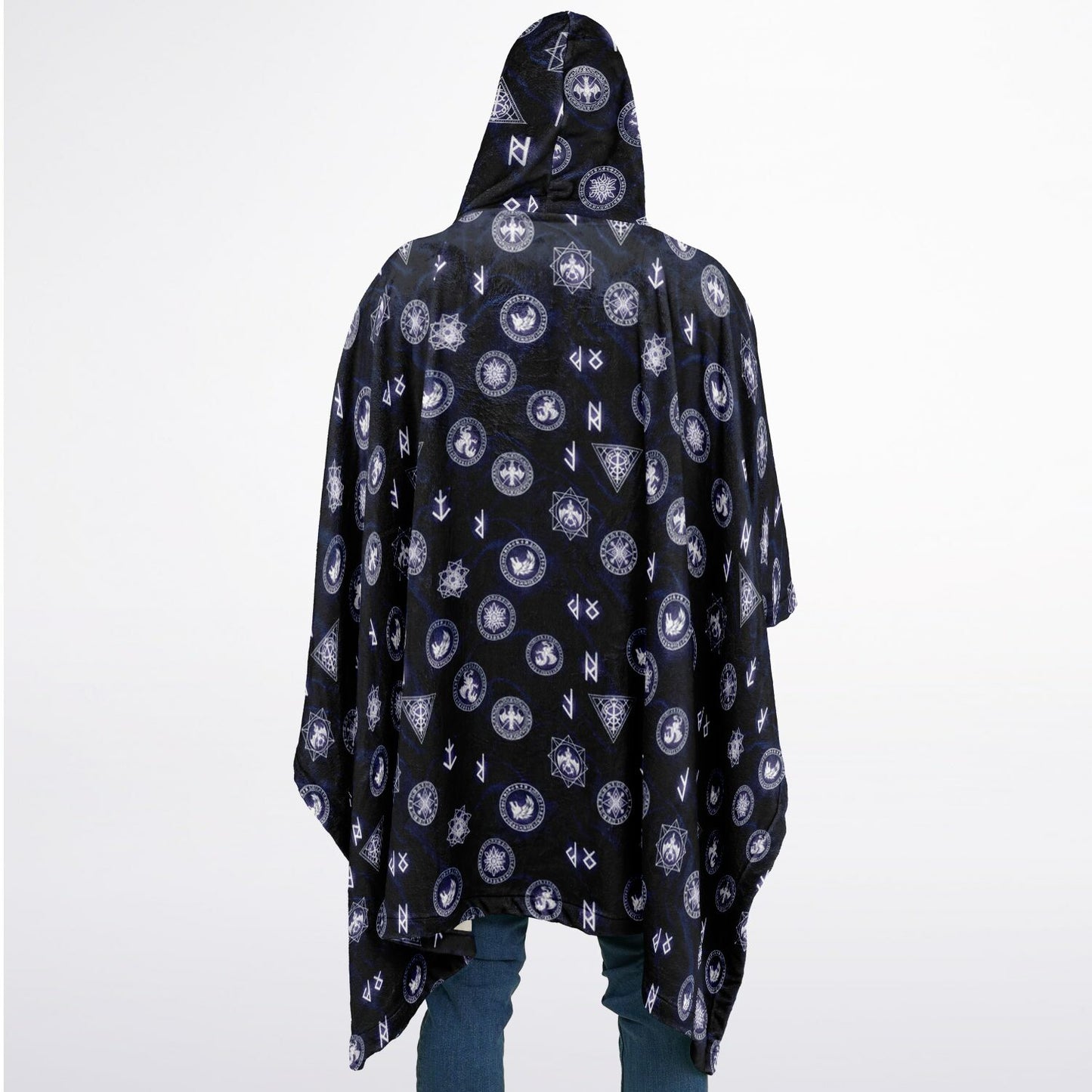 Flannel Blanket Poncho - AOP