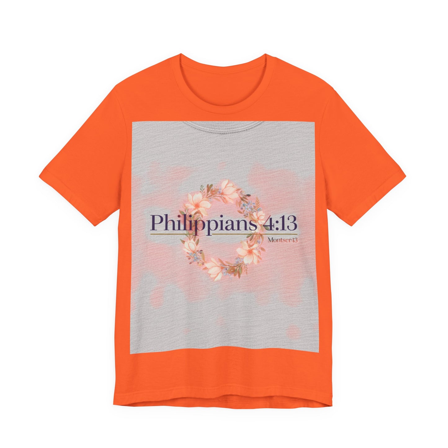Inspirational Christian Tee - Philippians 4:13, Uplifting T-Shirt, Faith-Based Apparel, Gift for Believers, Motivational Clothing