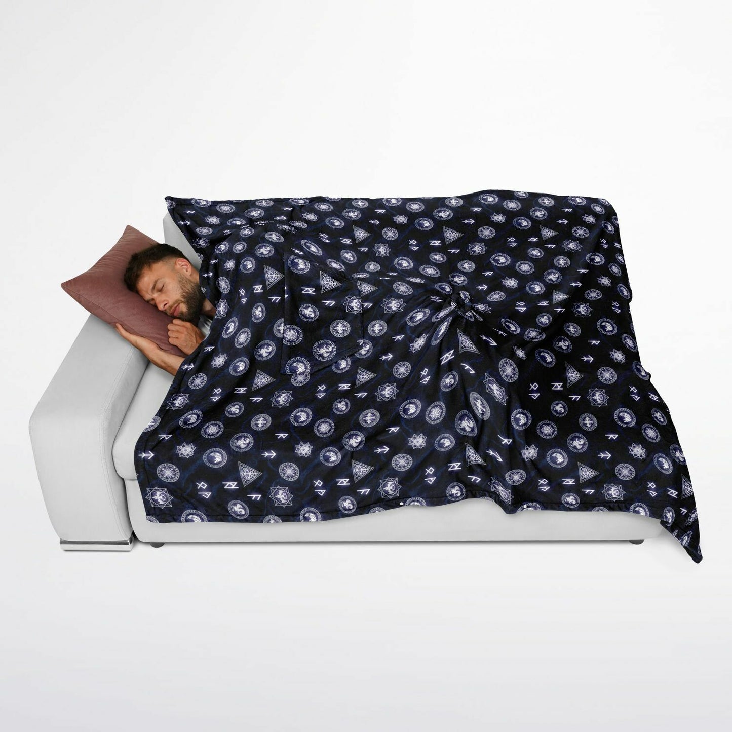 Flannel Blanket Poncho - AOP