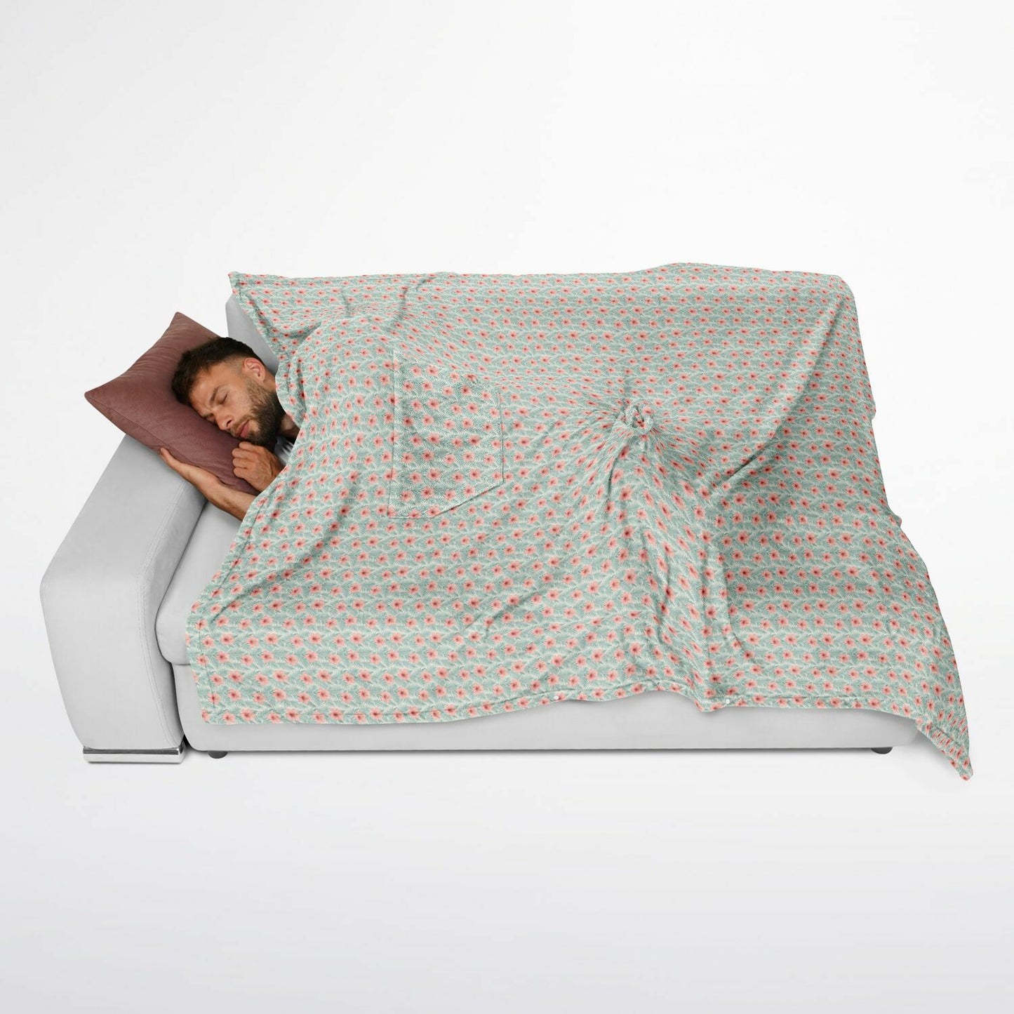 Flannel Blanket Poncho - AOP