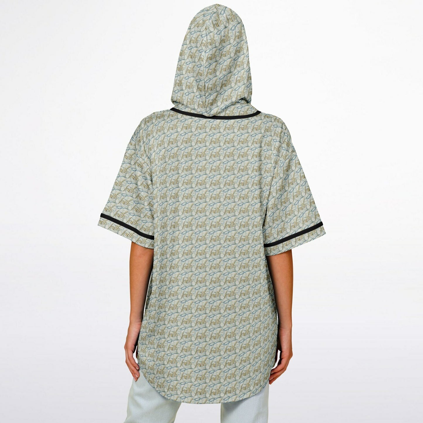 Hooded Baseball Jersey - AOP