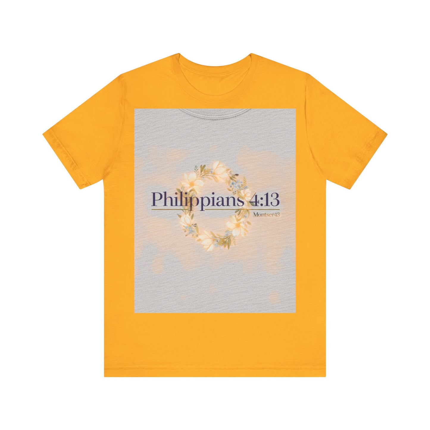 Inspirational Christian Tee - Philippians 4:13, Uplifting T-Shirt, Faith-Based Apparel, Gift for Believers, Motivational Clothing
