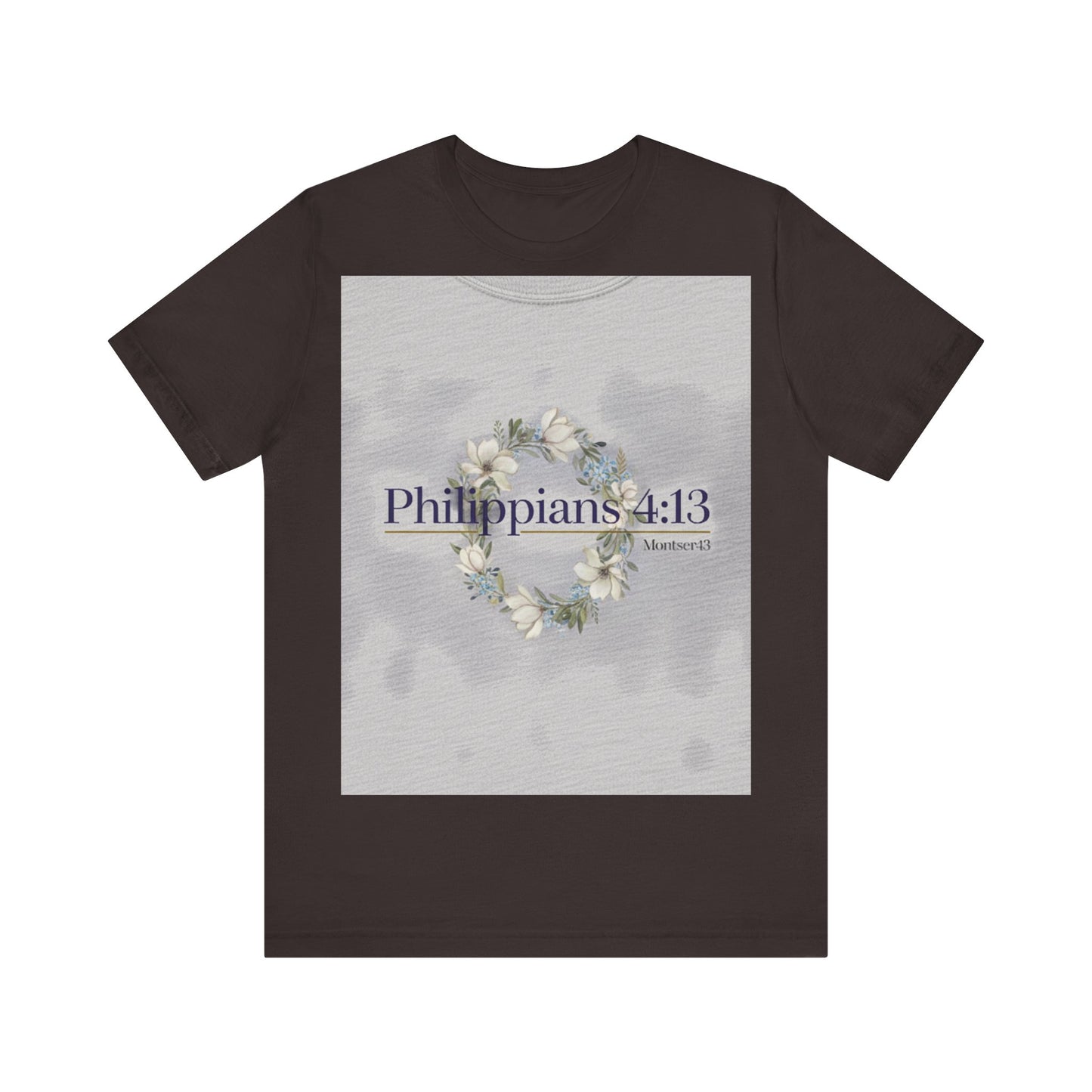 Inspirational Christian Tee - Philippians 4:13, Uplifting T-Shirt, Faith-Based Apparel, Gift for Believers, Motivational Clothing