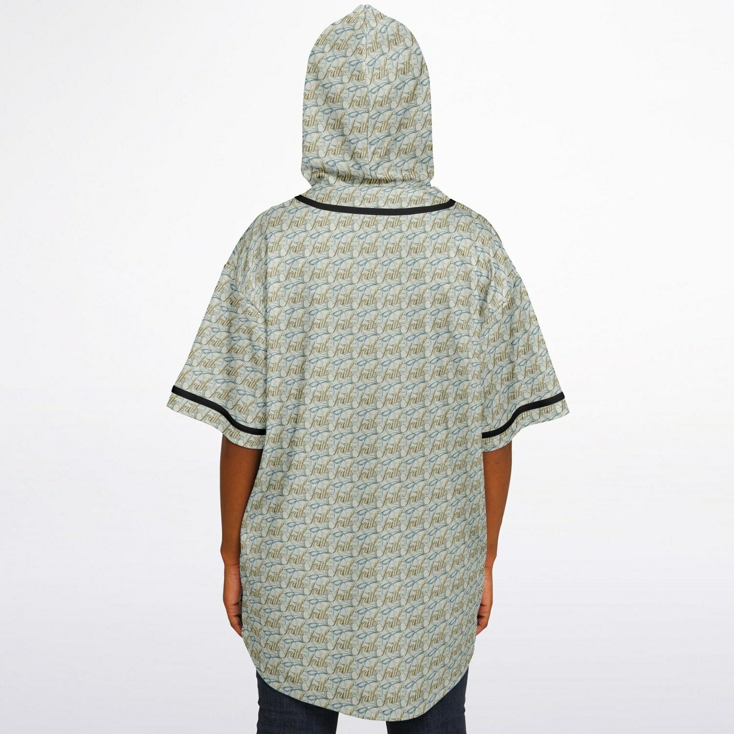 Hooded Baseball Jersey - AOP
