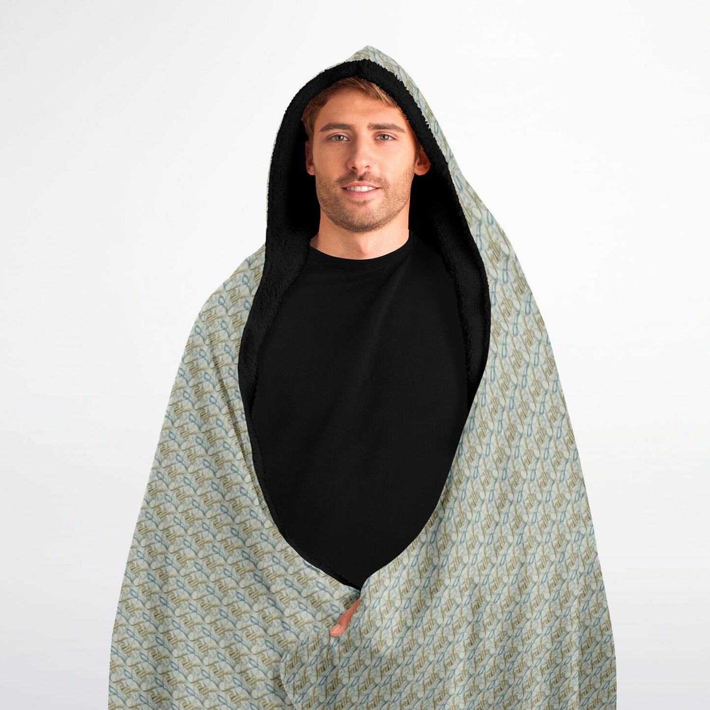 Hooded Blanket Micro Fleece - AOP
