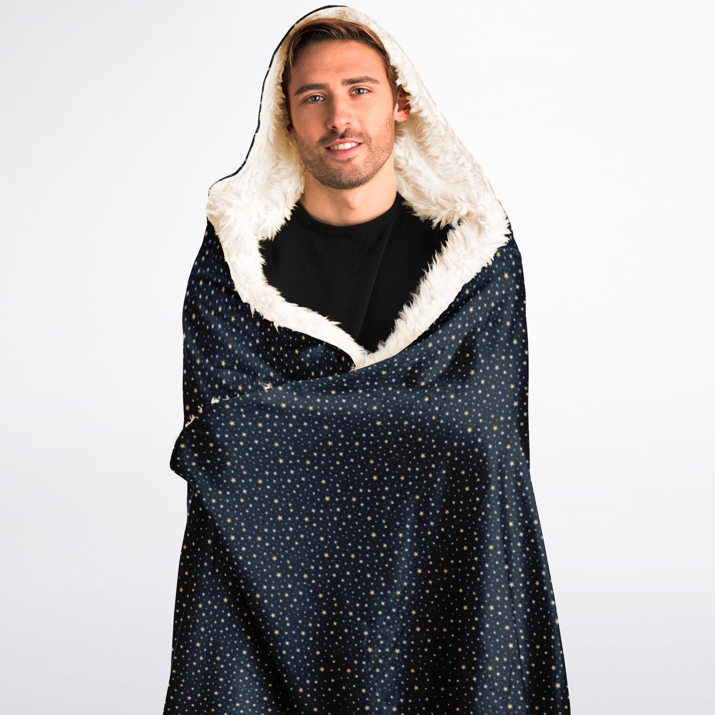 Hooded Blanket Sherpa - AOP
