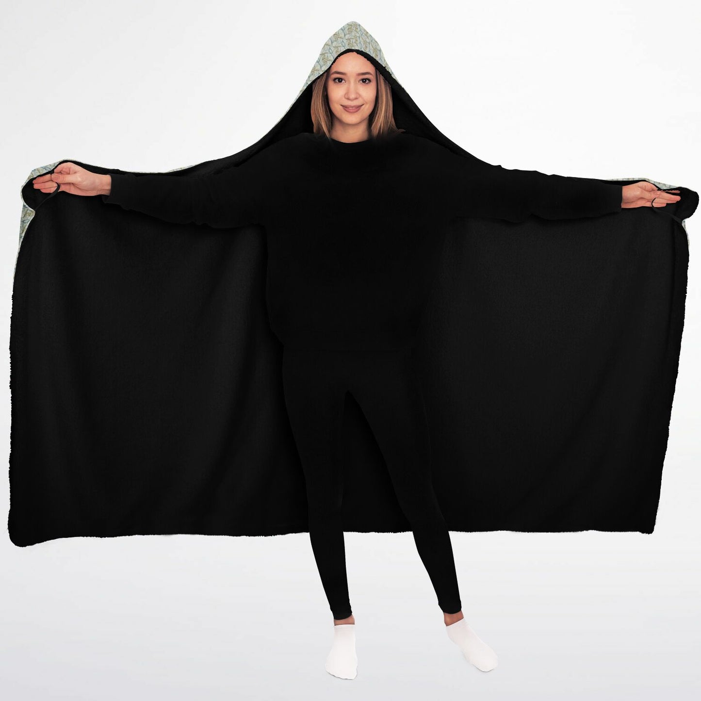 Hooded Blanket Micro Fleece - AOP