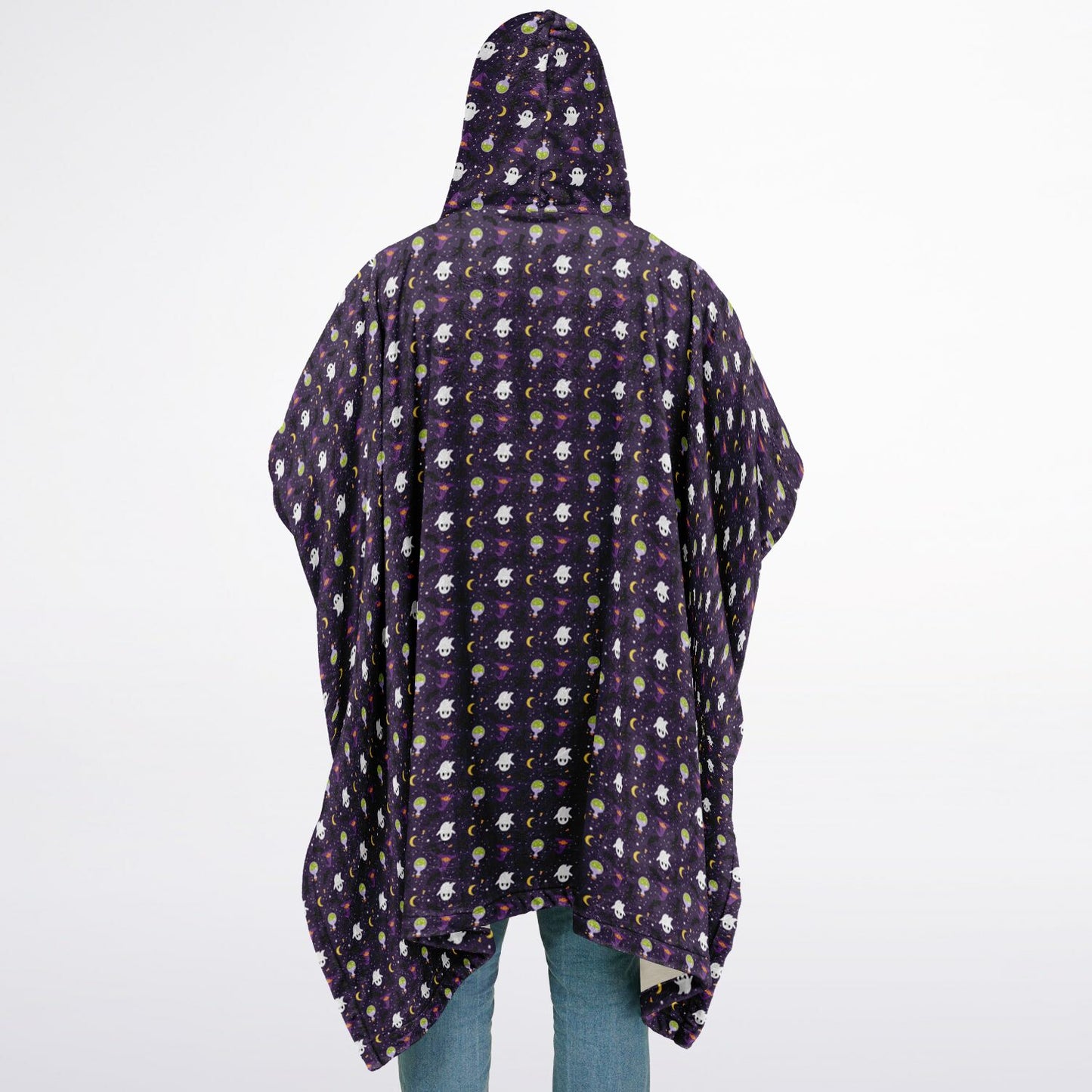 Flannel Blanket Poncho - AOP