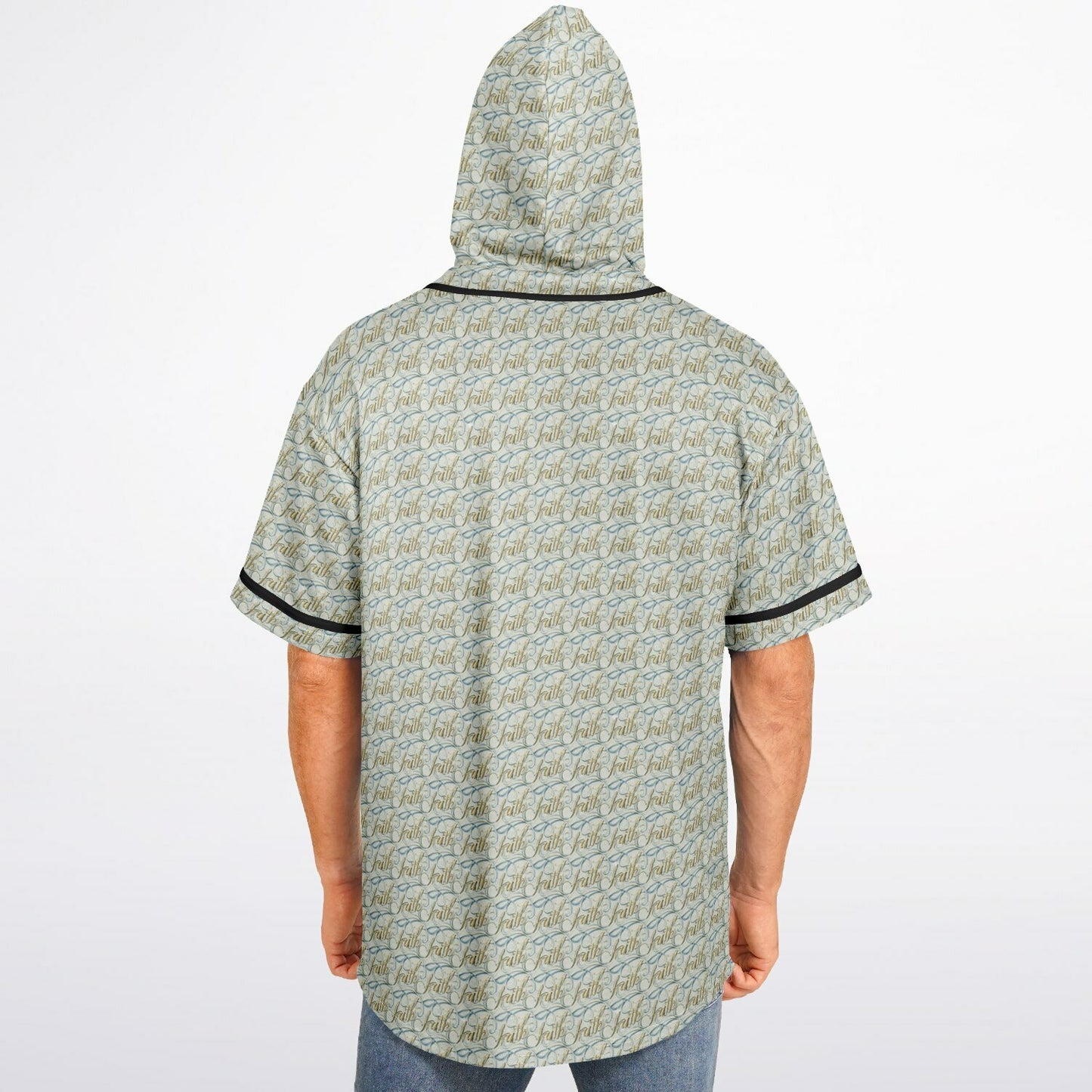 Hooded Baseball Jersey - AOP