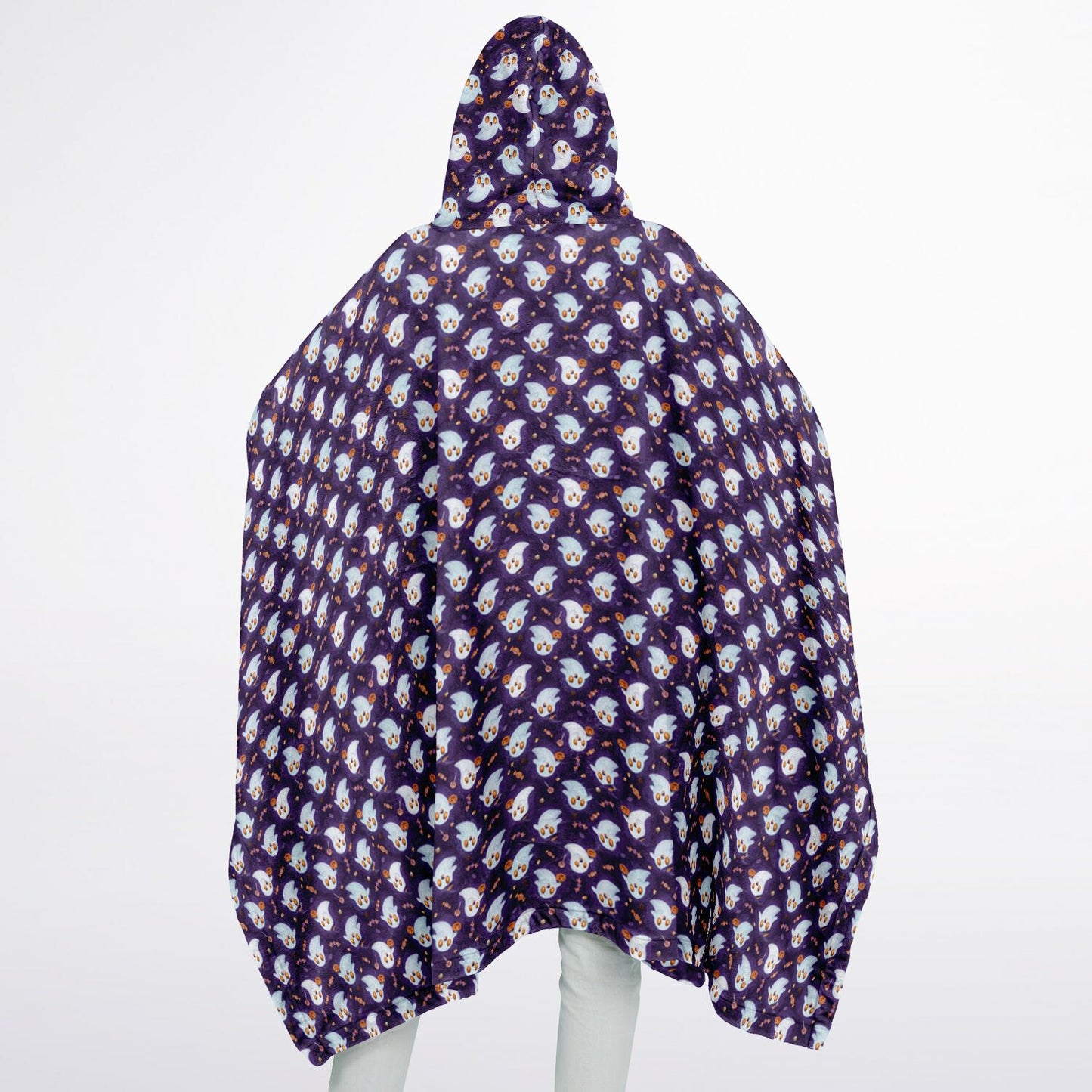 Flannel Blanket Poncho - AOP