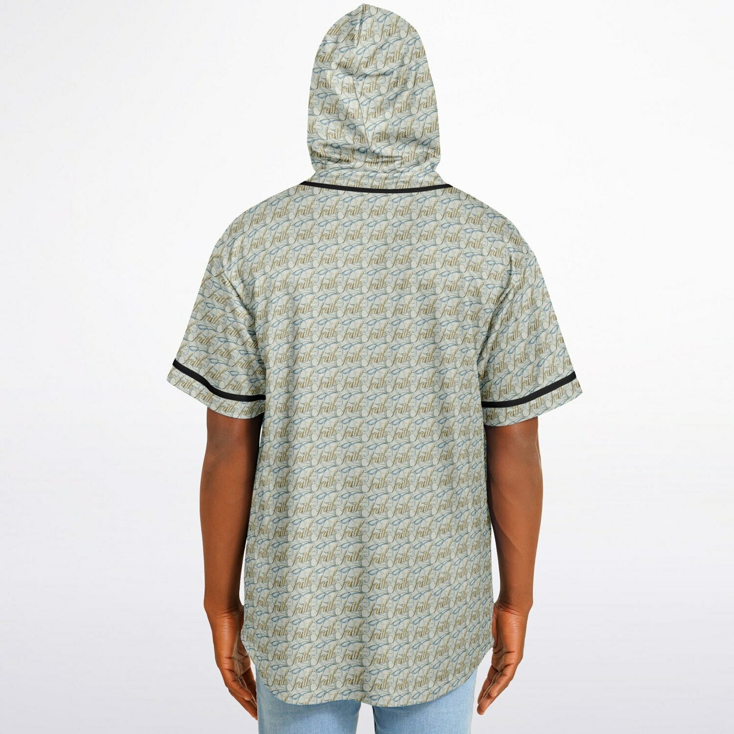 Hooded Baseball Jersey - AOP