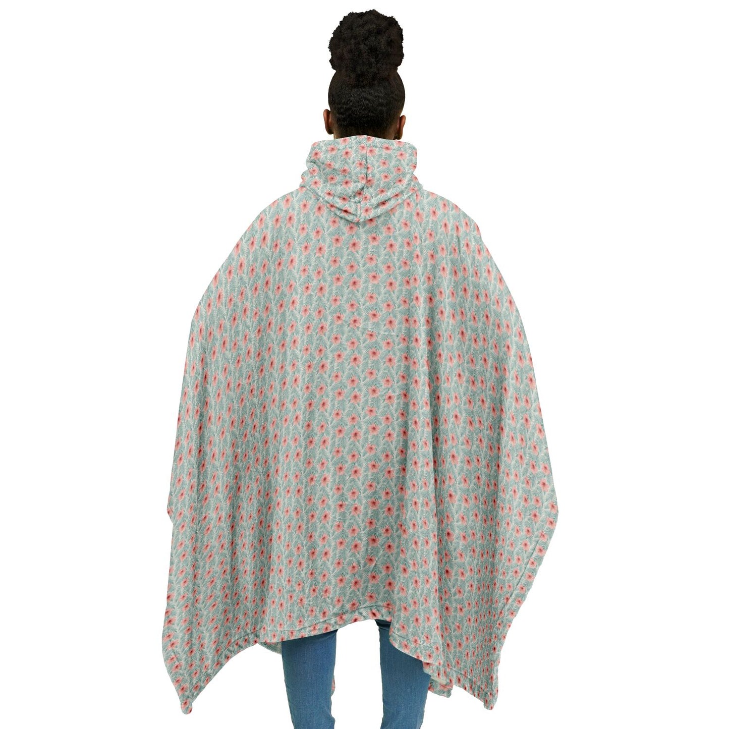 Flannel Blanket Poncho - AOP