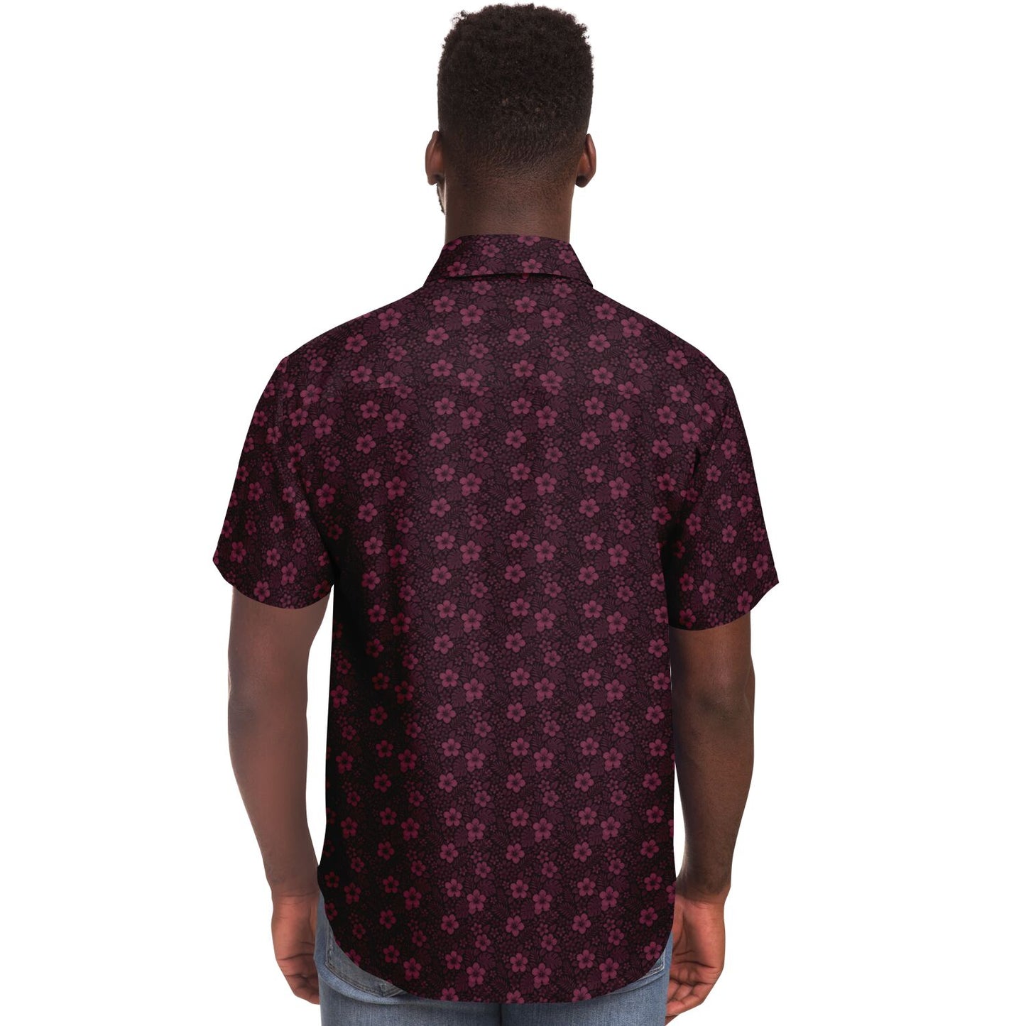 Short Sleeve Button Down Shirt - AOP