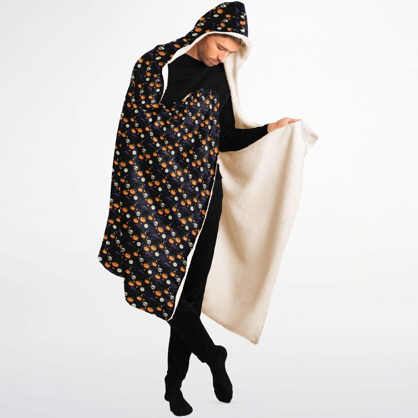Hooded Blanket Micro Fleece - AOP