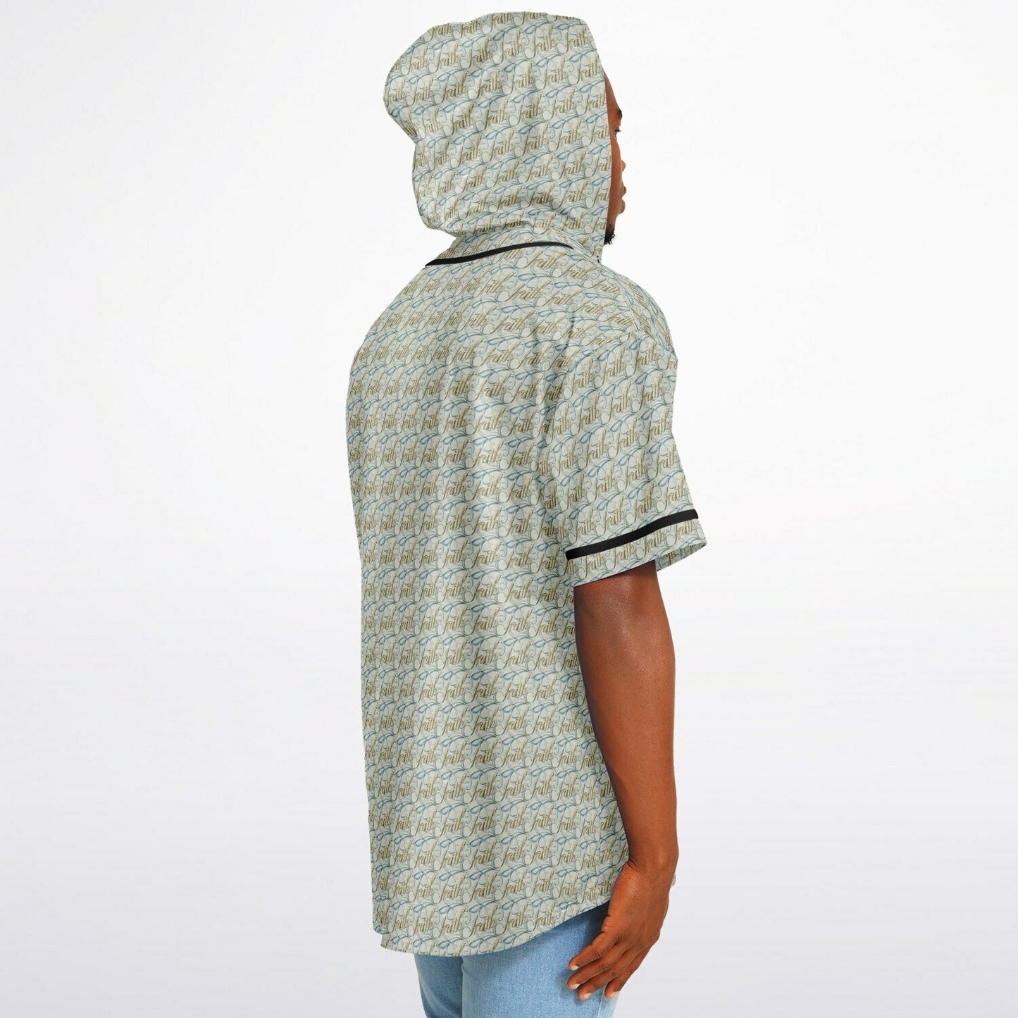 Hooded Baseball Jersey - AOP