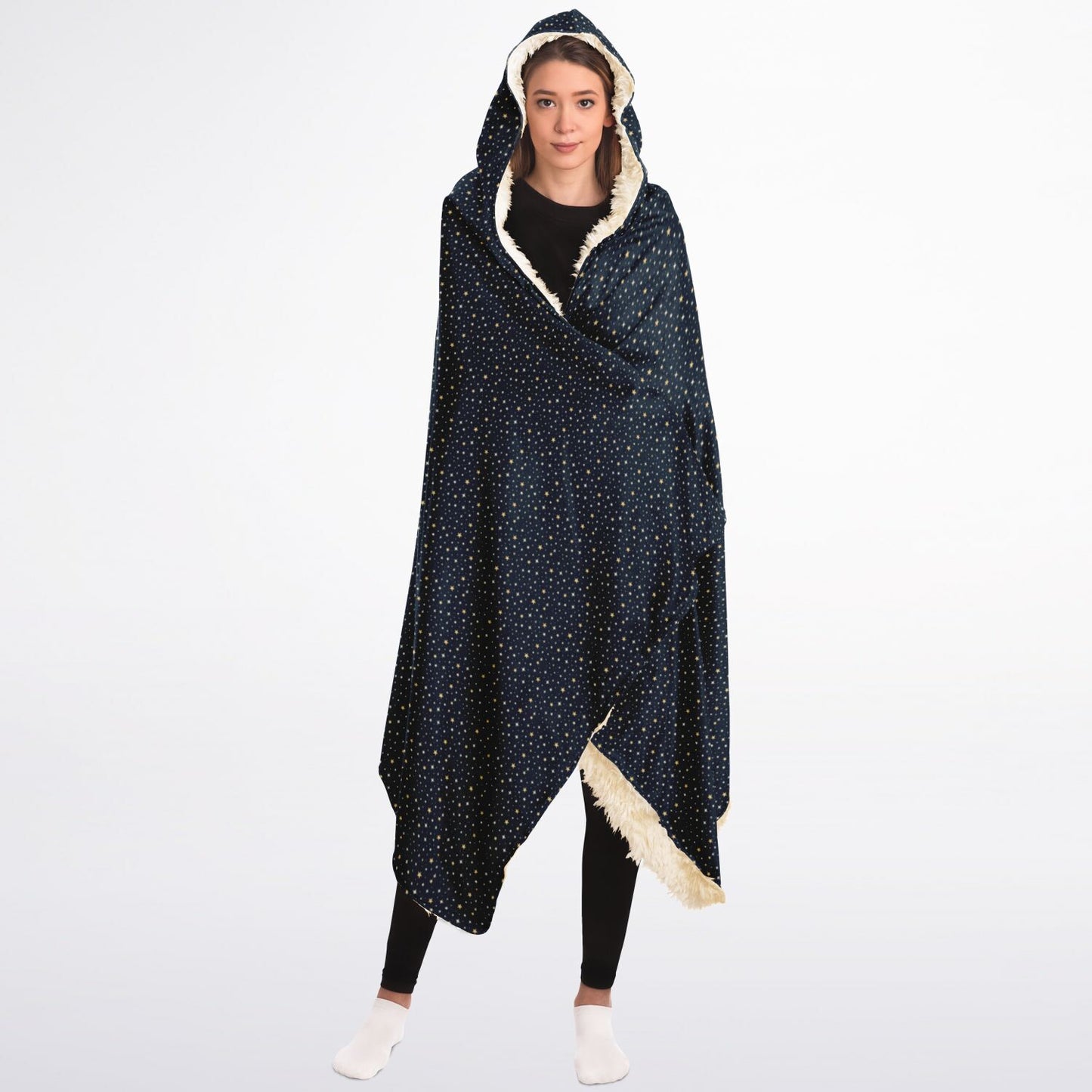 Hooded Blanket Sherpa - AOP