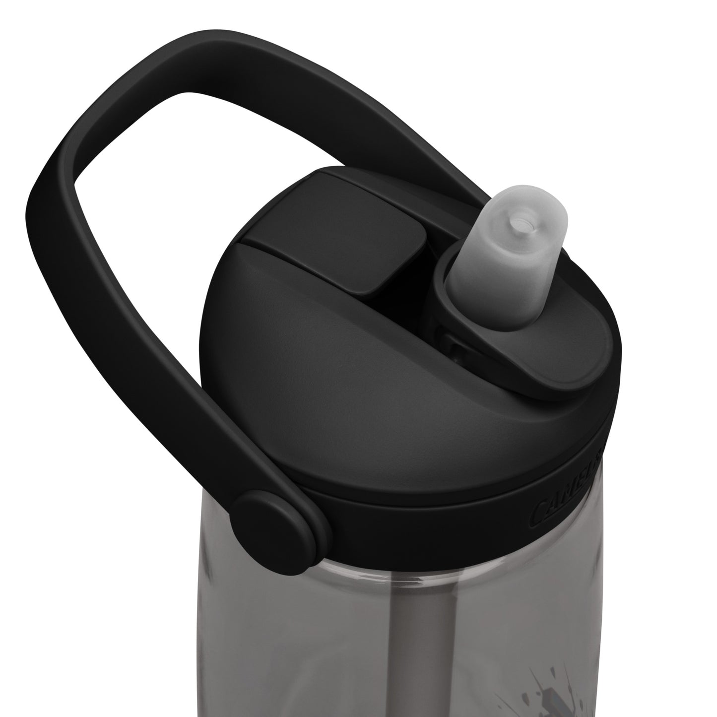 Flip straw water bottle