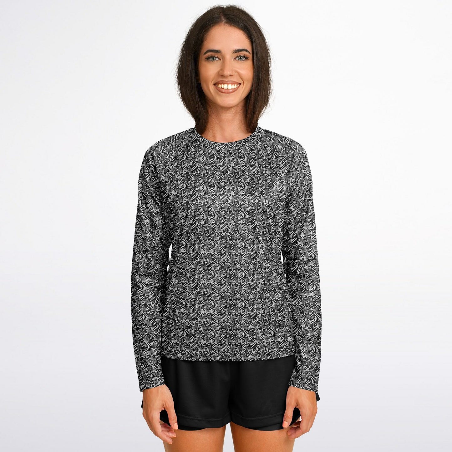 Women's Long Sleeve Performance Shirt - AOP