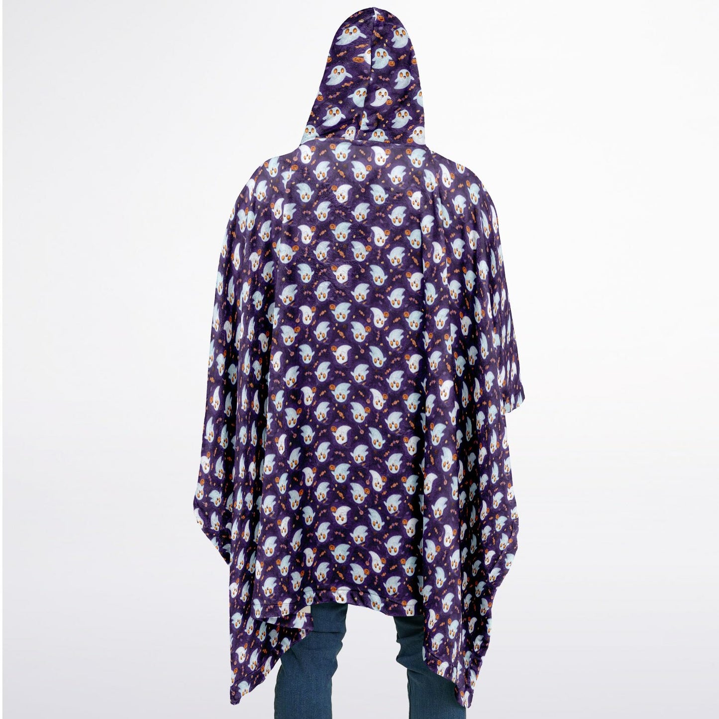 Flannel Blanket Poncho - AOP