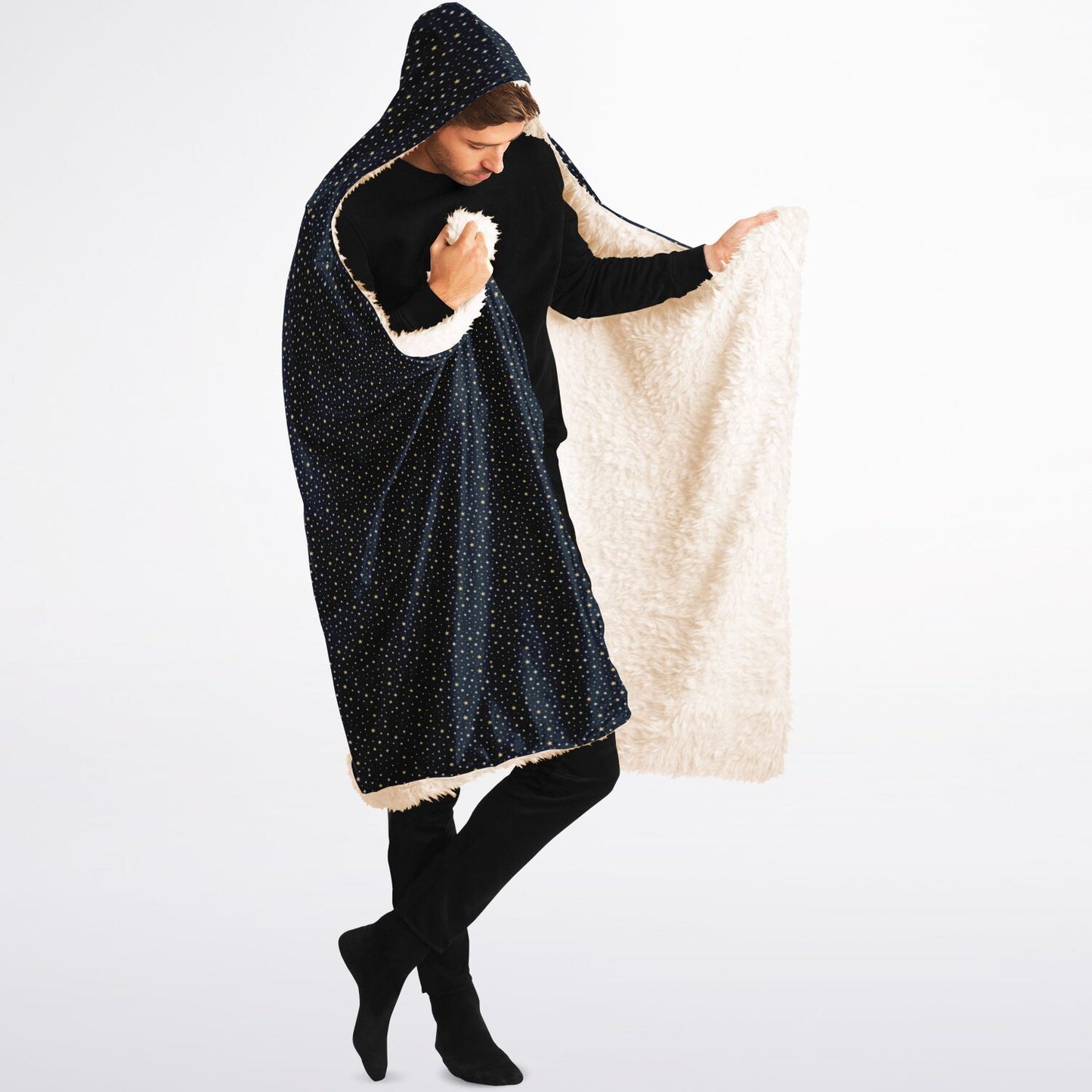 Hooded Blanket Sherpa - AOP