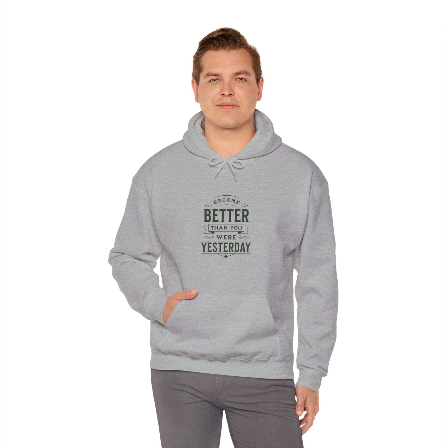 Unisex Heavy Blend™ Hooded Sweatshirt, Unisex Sweatshirt, Motivational Gift, Cozy Casual Wear, Self-Improvement Style